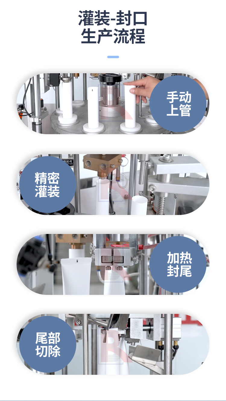 半自動轉(zhuǎn)盤灌裝封尾機